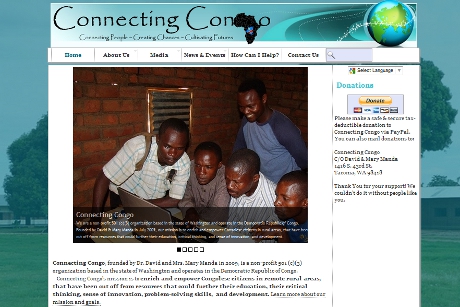 Non-Profit Website Donation - Connecting Congo